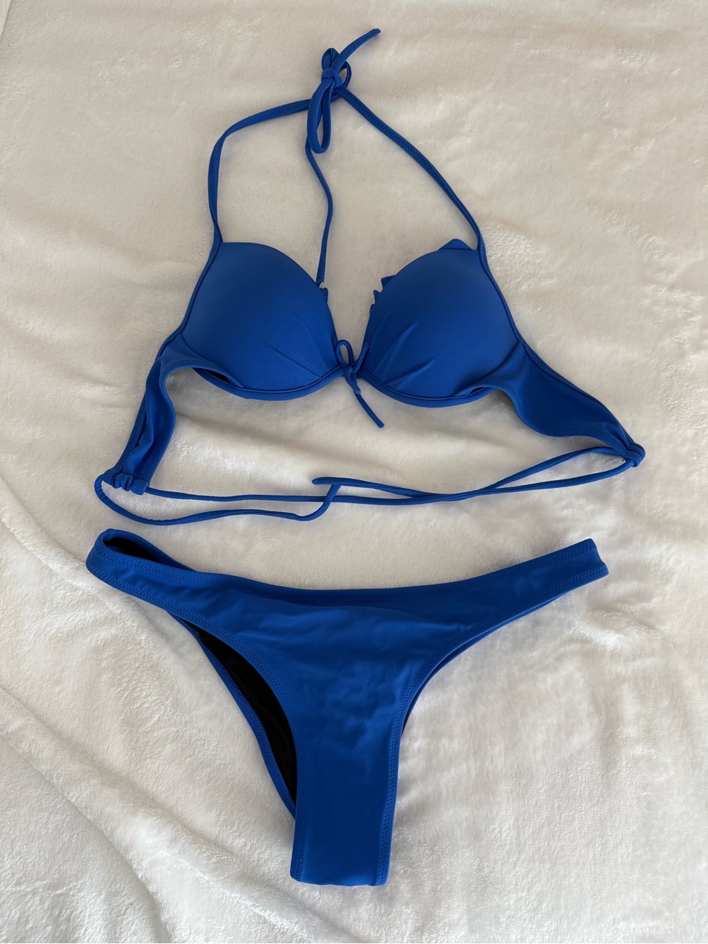 Victoria's Secret Royal Blue Halter Bikini Set